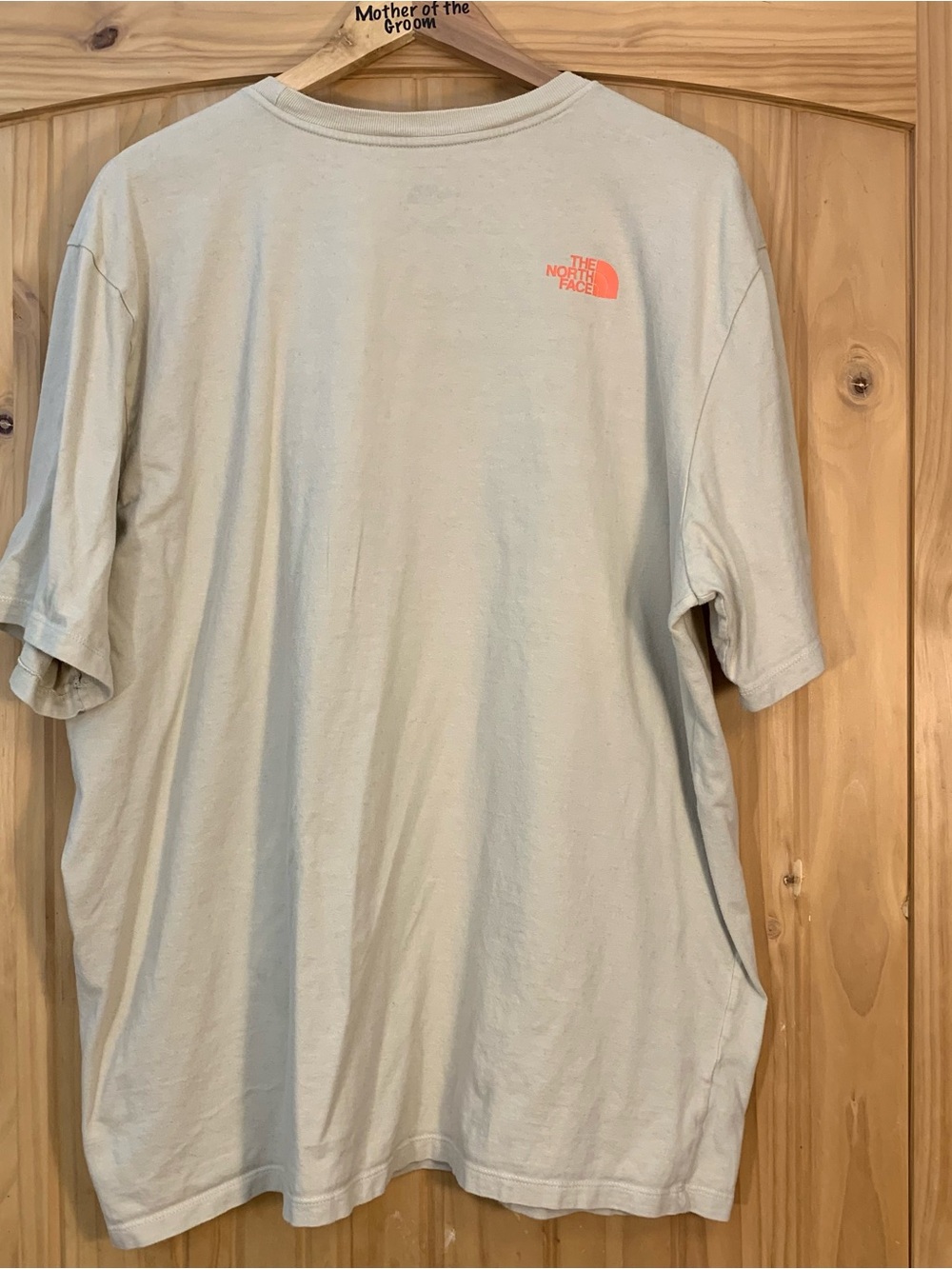 The North Face Men’s XXL Glitched Logo Tee Orange/Black Front Small Logo on Back - Picture 4 of 11